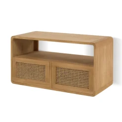 Kave Home Badkamermeubel Sabiela Teak, 86 x 45 cm (excl. waskom)* Badkamermeubels