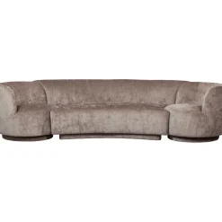 WOOOD Bank Combi-Popular Bank+2 fauteuils, 290cm, Chenille* Organische Bank