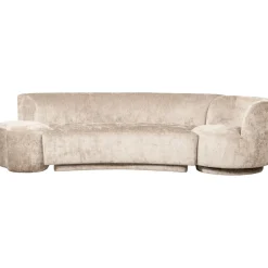 WOOOD Bank Combi-Popular Bank+fauteuil+poef, Chenille* Organische Bank