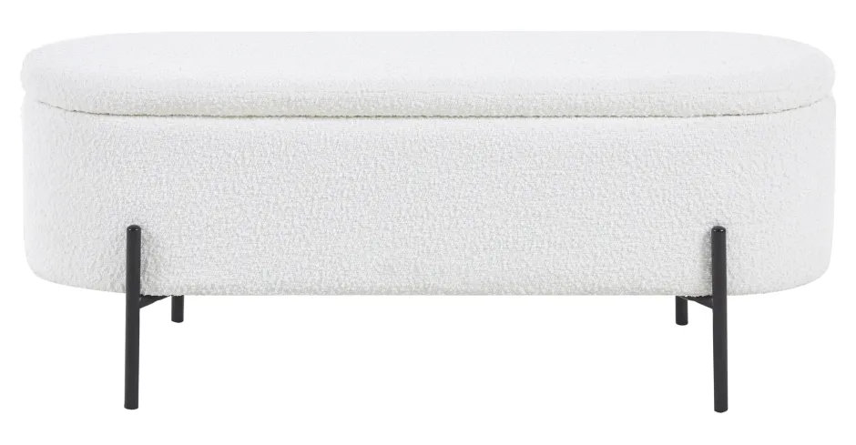 Artistiq Living Bankje Clent Bouclé, 110cm* Halbanken