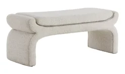 Light & Living Bankje Nafya Bouclé, 119cm* Halbanken