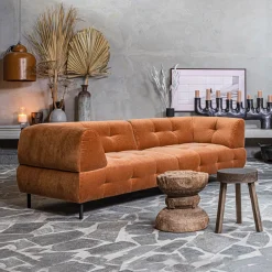 WOOOD Bank Lloyd 4-zits, Velvet* Rechte Bank
