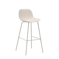 Kave Home Barkruk Altea Gerecycled kunststof (zithoogte 74cm)* Barkrukken|Barkruk Met Rugleuning