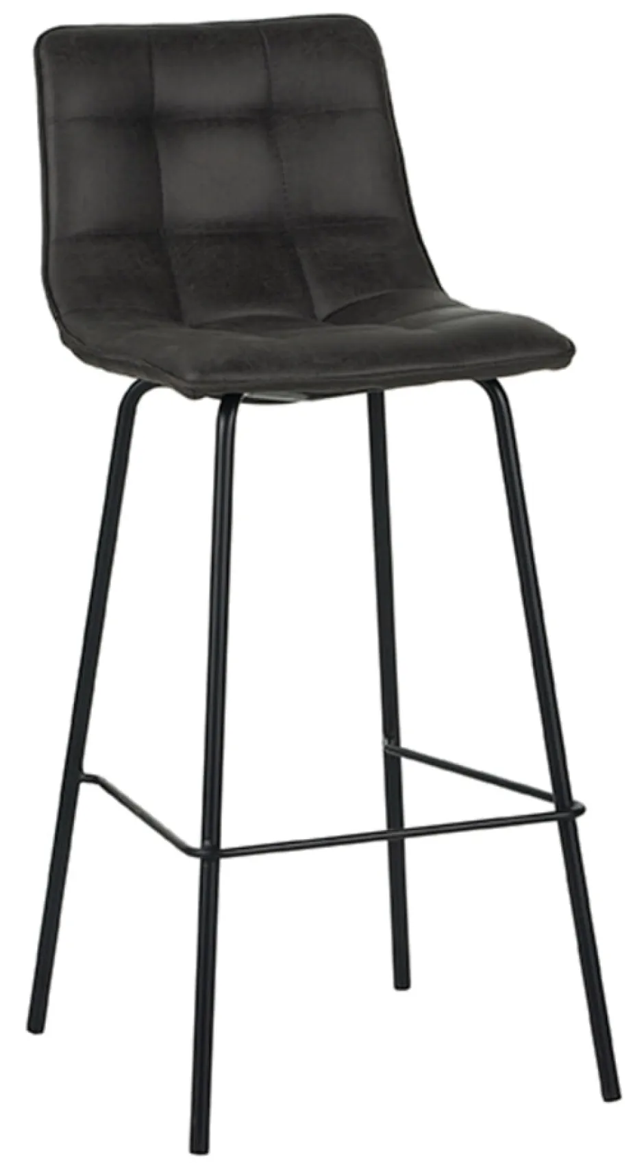 LABEL51 Barkruk Bistro Micro Suede (zithoogte 78cm)* Barkruk Met Rugleuning