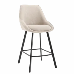 Tower Living Barkruk Borgo Geweven stof, kleur* Barkruk Met Rugleuning