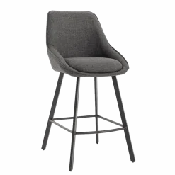Tower Living Barkruk Borgo Geweven stof, kleur* Barkruk Met Rugleuning