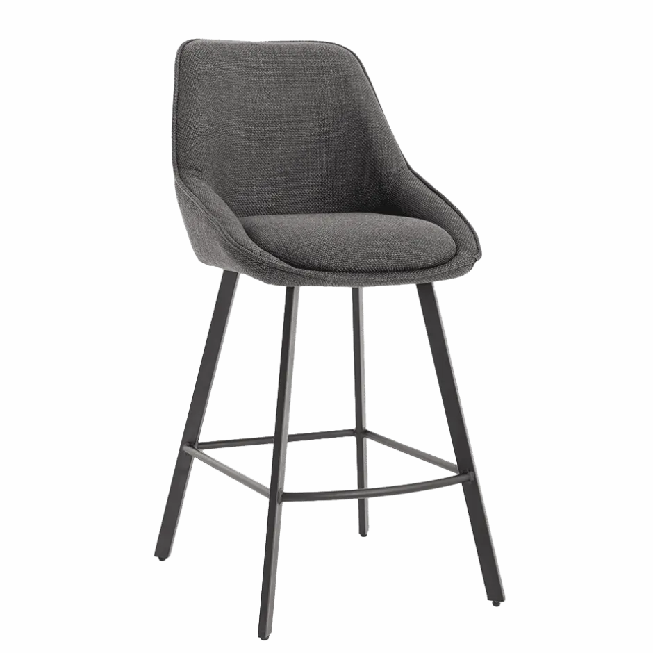 Tower Living Barkruk Borgo Geweven stof, kleur* Barkruk Met Rugleuning