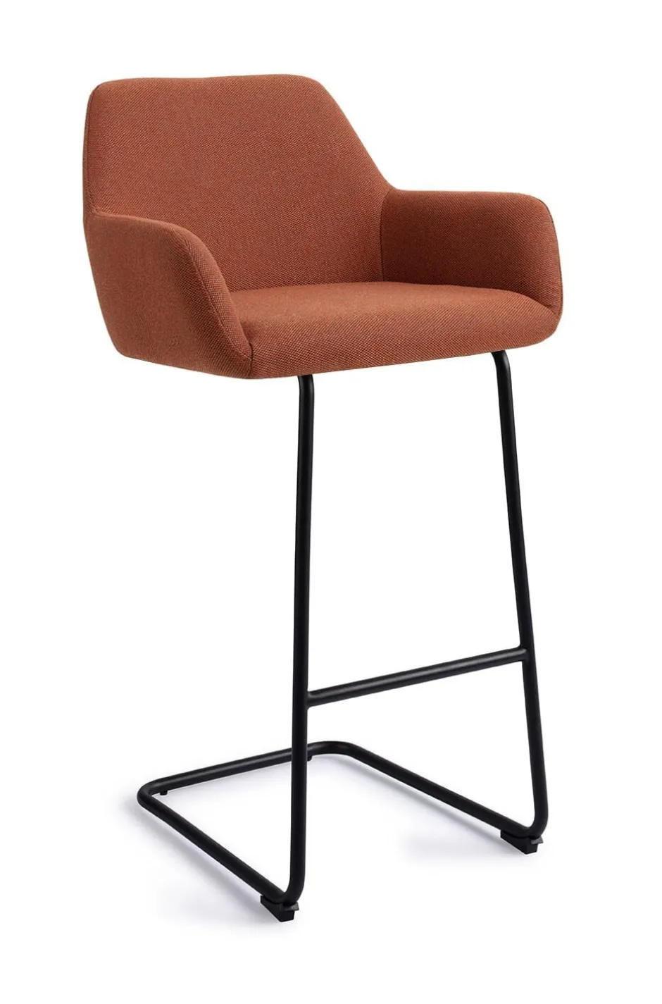 Jesper Home Barkruk Hiroo Arch Black (zithoogte 76cm)* Barkruk Met Rugleuning
