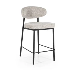 By-Boo Barkruk Jari (zithoogte 66cm)* Barkruk Met Rugleuning