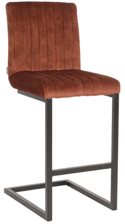 LABEL51 Barkruk Milo Velvet* Barkruk Met Rugleuning