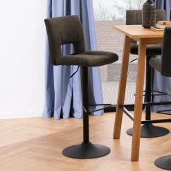 Bendt Barkruk Ruth (zithoogte 62-83cm)* Barkruk Met Rugleuning|Barkruk Verstelbaar