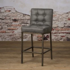 Tower Living Barkruk Vasco (zithoogte 67cm)* Barkruk Met Rugleuning|Barkruk Leer / Kunstleer
