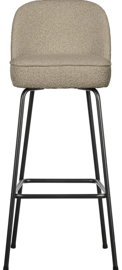 WOOOD Barkruk Vogue Bouclé (zithoogte 80cm)* Barkruk Met Rugleuning
