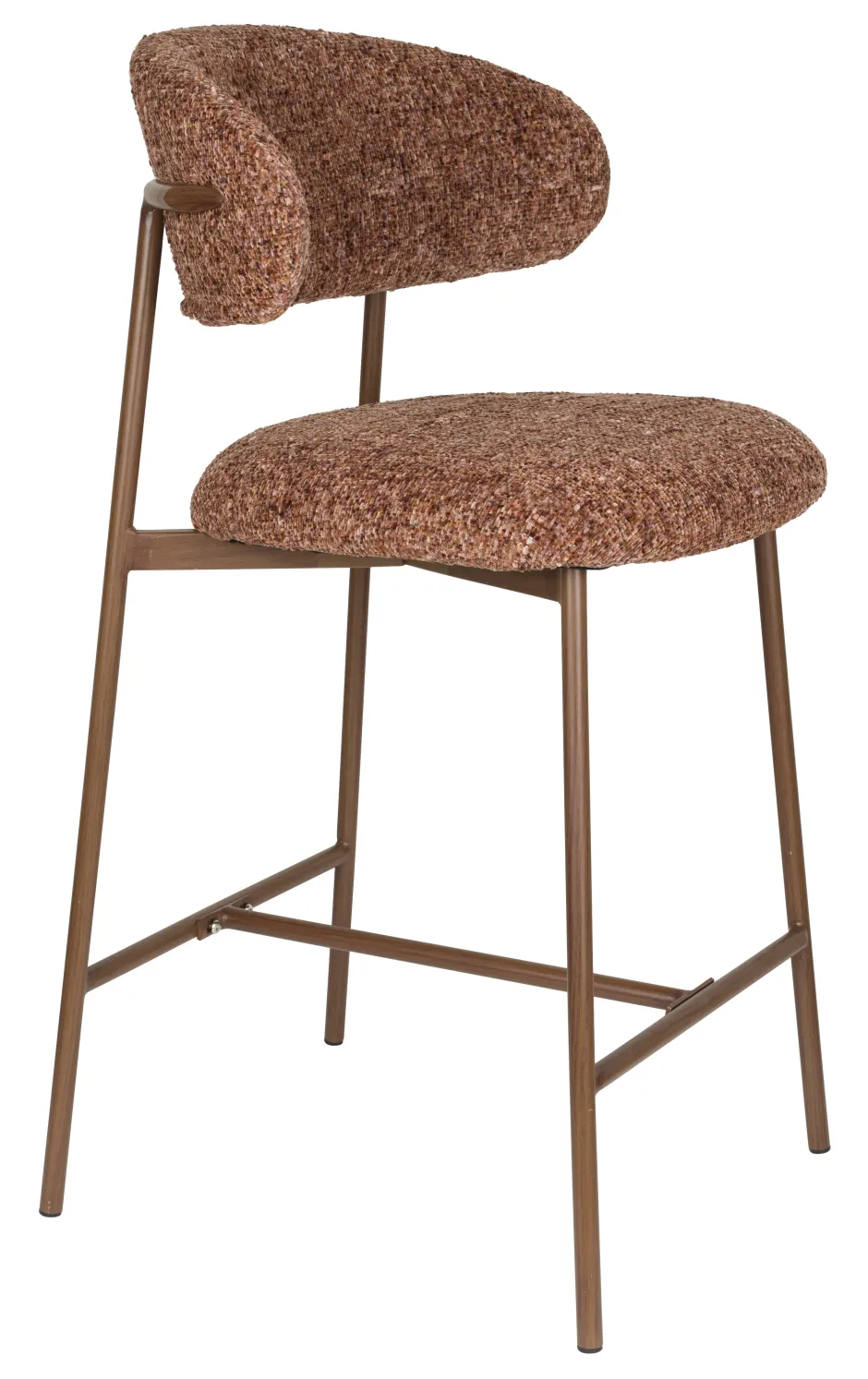 ZILT Barstoel Arlena Geweven stof (zithoogte 65cm)* Barkruk Met Rugleuning