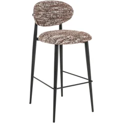 Richmond Interiors Barstoel Dantes Geweven stof, kleur* Barkruk Met Rugleuning