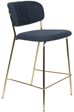 ZILT Barstoel Kolten Goud (zithoogte 65cm)* Barkruk Met Rugleuning