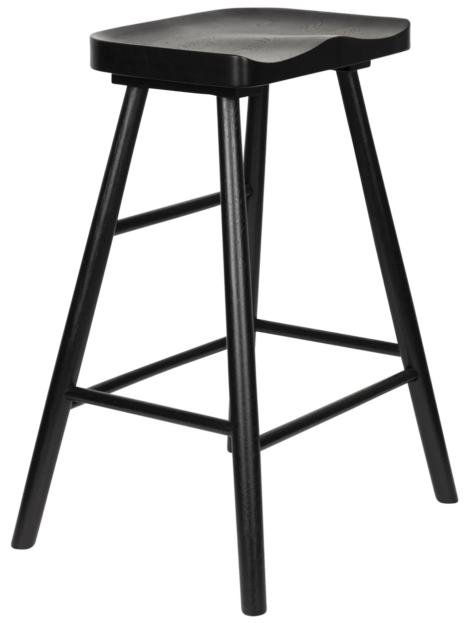 ZILT Barstoel Marky Eikenhout (zithoogte 64cm)* Barkruk Hout