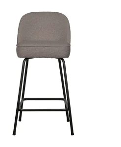 WOOOD Barstoel Vogue Bouclé (zithoogte 65cm)* Barkruk Met Rugleuning