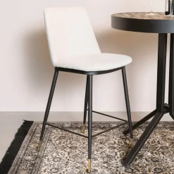 ZILT Barstoel Younes (zithoogte 65cm)* Barkruk Met Rugleuning