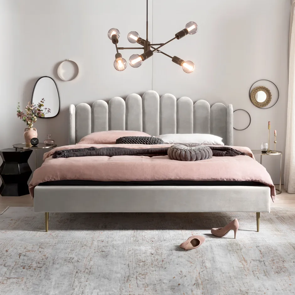 Artistiq Living Bed Harrell Velvet, 140 x 200cm* Bedden & Boxsprings