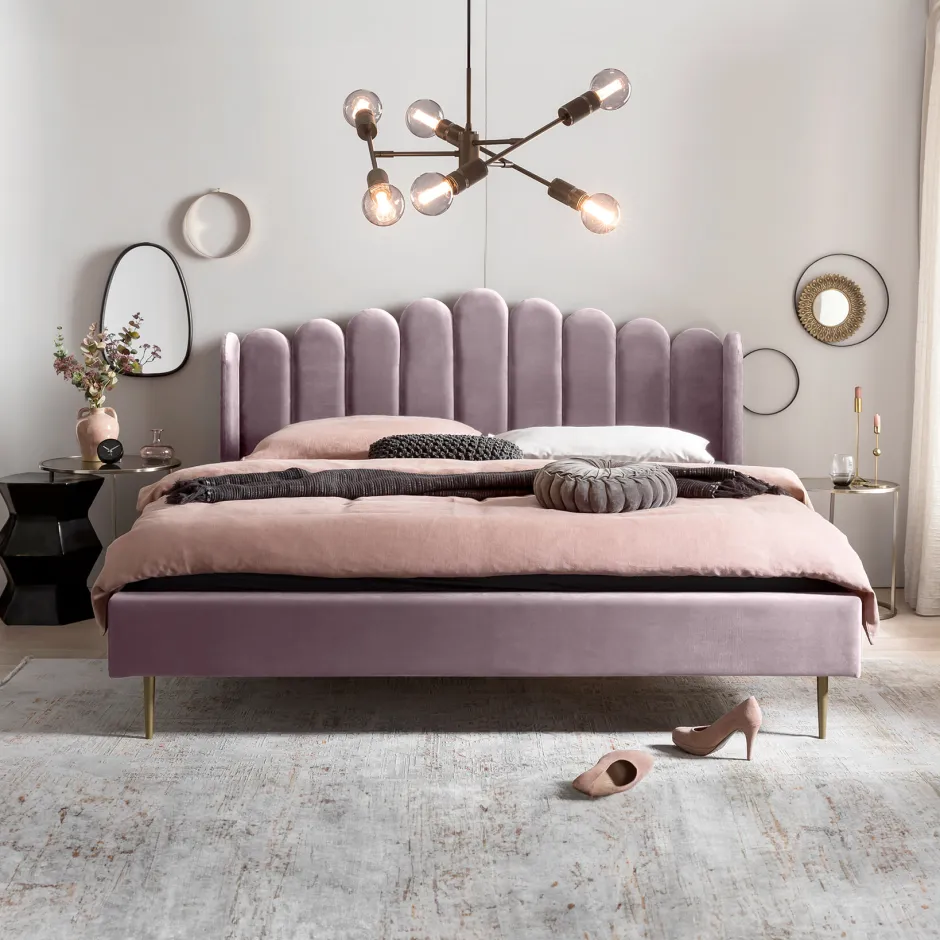 Artistiq Living Bed Harrell Velvet, 140 x 200cm* Bedden & Boxsprings