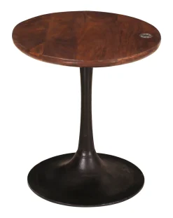 Tom Tailor Bijzettafel Chaz Mangohout, 40cm* Ronde Bijzettafel