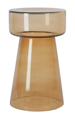 Light & Living Bijzettafel Dakwa Glas, 30cm* Ronde Bijzettafel