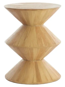 Light & Living Bijzettafel Larus Mangohout, kleur* Ronde Bijzettafel