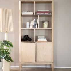 Eleonora Boekenkast Harvey Eikenhout, 180 x 90cm* Boekenkasten