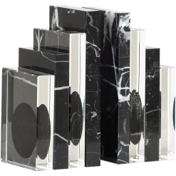 Richmond Interiors Boekenstandaard Fancy Crystal en marmer* Tijdschriftenhouders