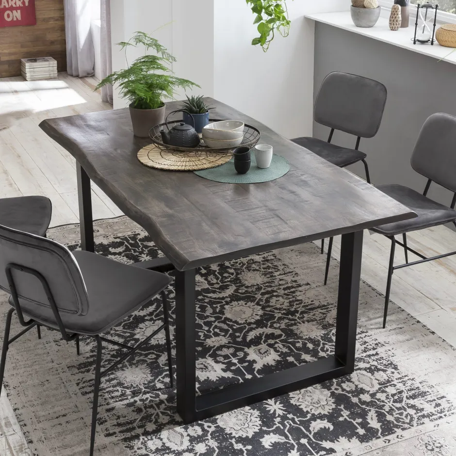 Artistiq Living Boomstam Eettafel Blimie Mangohout, 160 x 85cm* Rechte Eettafel