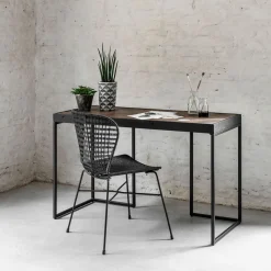DTP Home Bureau Criss Cross Hout en staal, 125 x 50cm* Bureaus