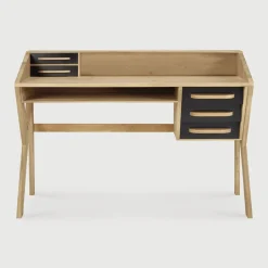 Ethnicraft Bureau Origami Geolied Eikenhout, 135 x 55cm* Bureaus