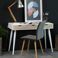 Bendt Bureau / sidetable Märta 110 x 50cm met 3 laden* Bureaus|Sidetables