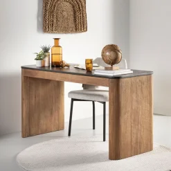 DTP Home Bureau Soho Teakhout en betonlook, 140 x 60cm* Bureaus
