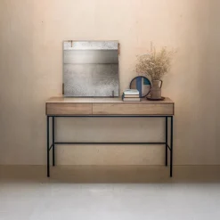 Ethnicraft Bureau Whitebird Gevernist Eikenhout, 127 x 41cm* Bureaus