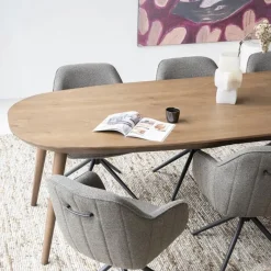 Eleonora Deens Ovale Eettafel Elijah Eiken, kleur* Ovale Eettafel