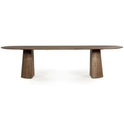 Eleonora Deens Ovale Eettafel Lune Mangohout, kleur Bruin* Ovale Eettafel