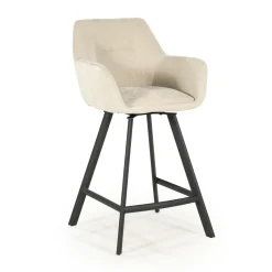 By-Boo Draaibare Barkruk Bliss (zithoogte 69cm)* Barkruk Met Rugleuning