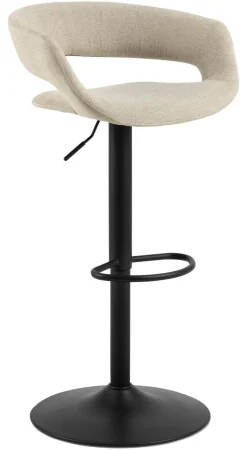Bendt Draaibare Barkruk Pia Chenille (zithoogte 59-80cm)* Barkruk Met Rugleuning|Barkruk Verstelbaar