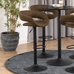 Bendt Draaibare Barkruk Pia (zithoogte 59-80cm)* Barkruk Met Rugleuning|Barkruk Verstelbaar