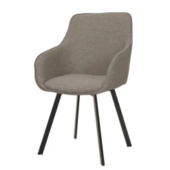 Tower Living Draaibare Eetkamerstoel Borgo Met armleuning, Geweven stof* Eetkamerstoelen Met Armleuning