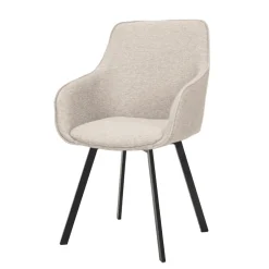 Tower Living Draaibare Eetkamerstoel Borgo Met armleuning, Geweven stof* Eetkamerstoelen Met Armleuning