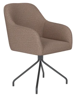ZILT Draaibare Eetkamerstoel Branda Geweven stof* Draaibare Eetkamerstoelen|Eetkamerstoelen Met Armleuning