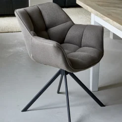 Rivièra Maison Draaibare Eetkamerstoel Carnaby kleur* Draaibare Eetkamerstoelen|Eetkamerstoelen Met Armleuning