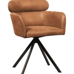 WOOOD Draaibare Eetkamerstoel Fenne Lederlook* Eetkamerstoelen Met Leer Of Kunstleer|Draaibare Eetkamerstoelen