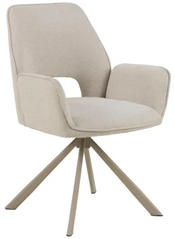 Bendt Draaibare Eetkamerstoel Jessen Chenille* Chenille Eetkamerstoelen|Draaibare Eetkamerstoelen