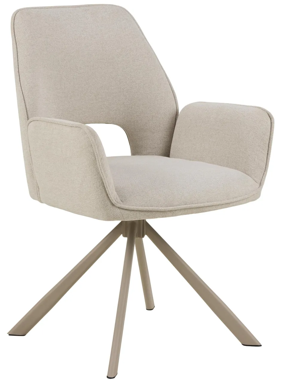 Bendt Draaibare Eetkamerstoel Jessen Chenille* Chenille Eetkamerstoelen|Draaibare Eetkamerstoelen