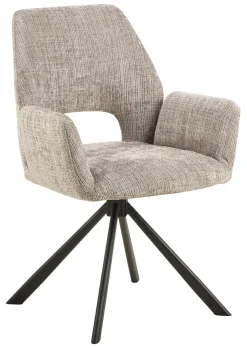 Bendt Draaibare Eetkamerstoel Jessen Structuurstof, kleur* Draaibare Eetkamerstoelen|Eetkamerstoelen Met Armleuning