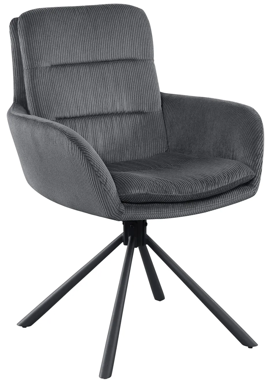 Artistiq Living Draaibare Eetkamerstoel Lashon Rib* Beige Eetkamerstoelen|Draaibare Eetkamerstoelen